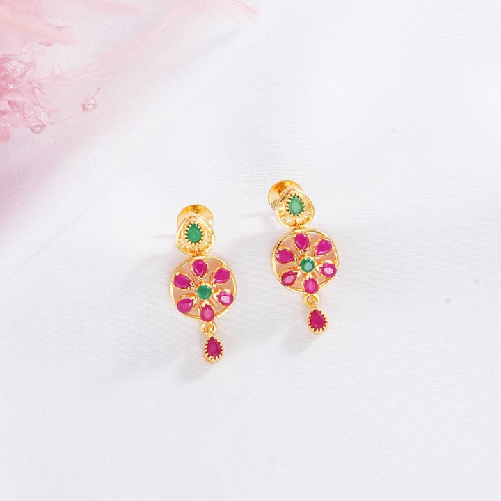 Adorable Pakshi Short Necklace Set