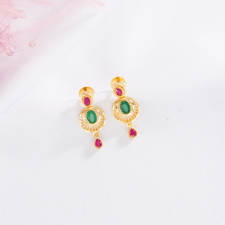 Adorable Pakshi Short Necklace Set
