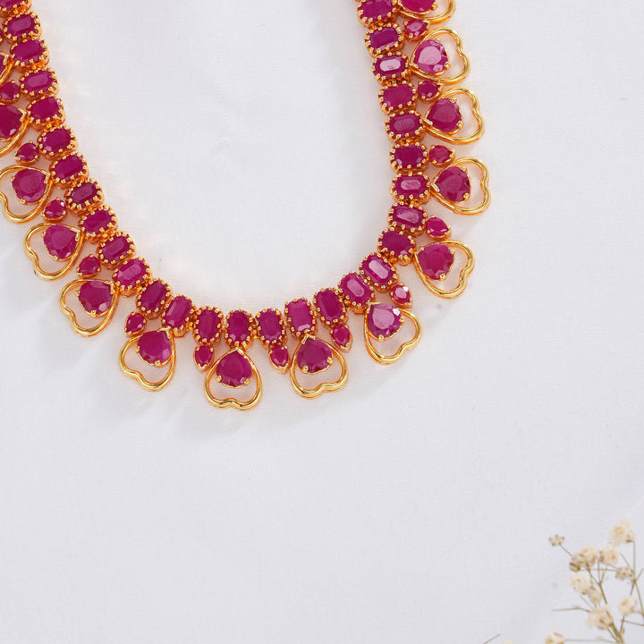 Heart Design Pachi Short Necklace