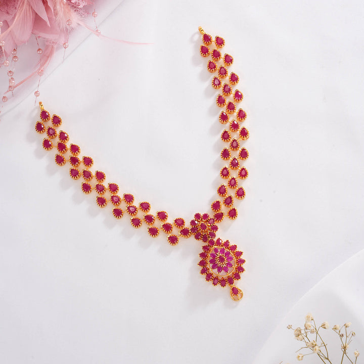 Stunning Pakshi Short Necklace