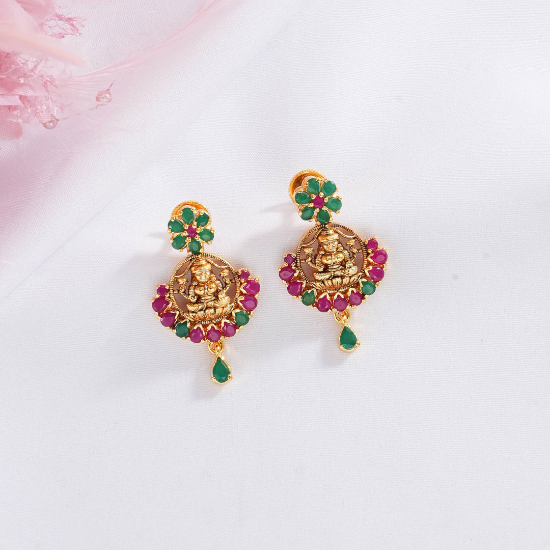 Lakshmi Pakshi Short Necklace Set