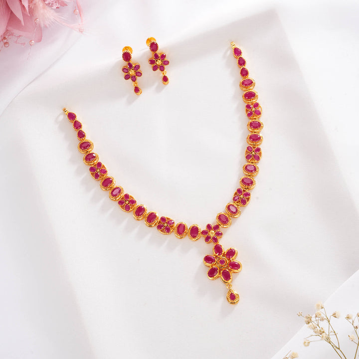 Prakisha Pakshi Short Necklace Set