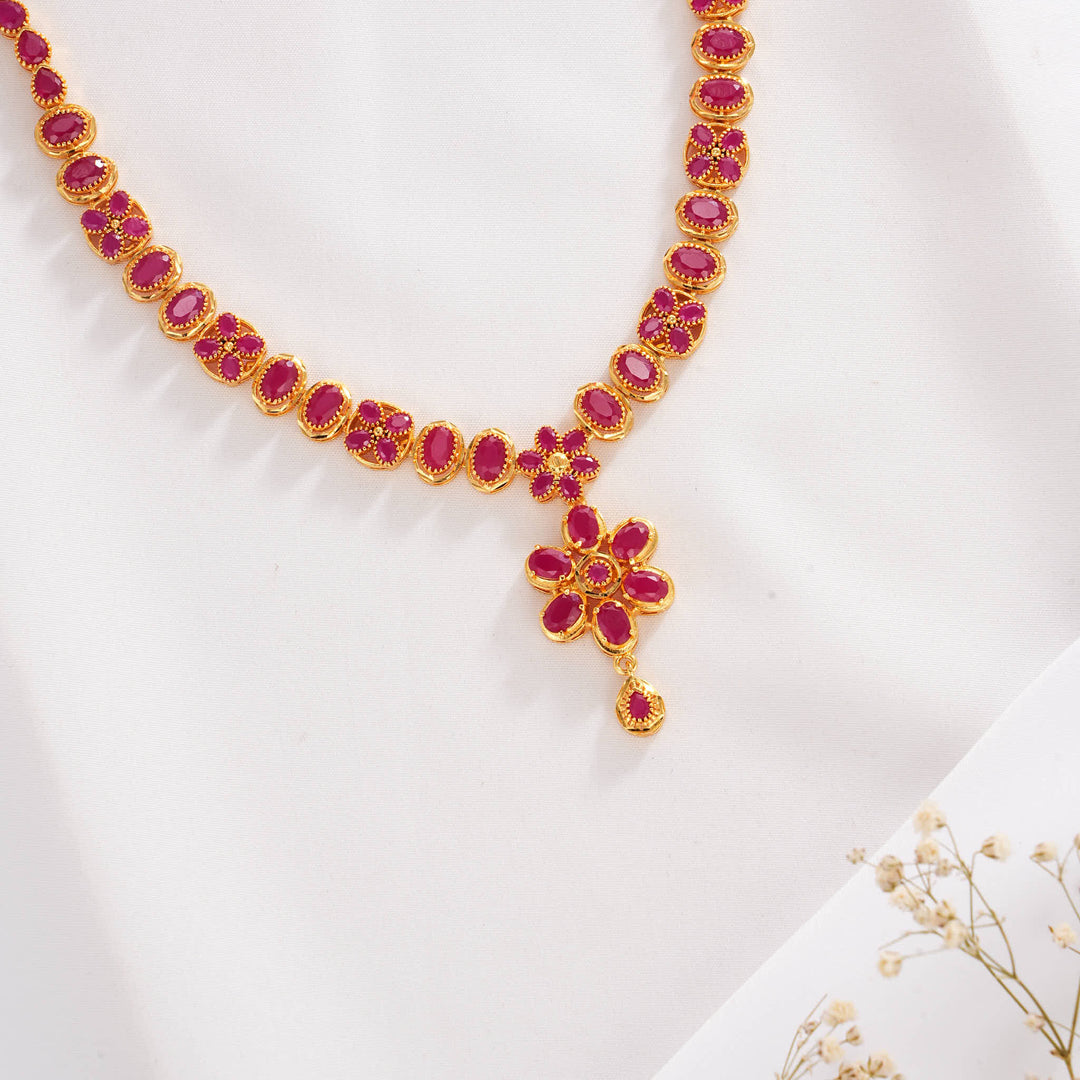 Prakisha Pakshi Short Necklace Set