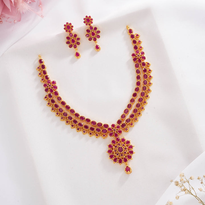 Amazing Pakshi Short Necklace Set
