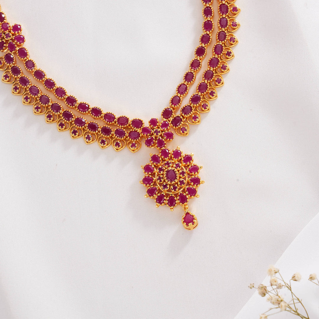 Amazing Pakshi Short Necklace Set