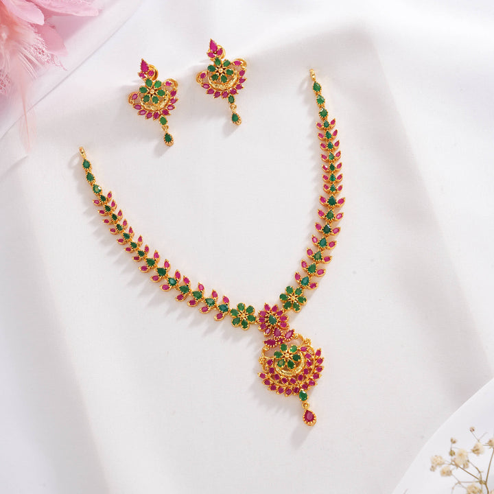 Anisha Pakshi Short Necklace Set