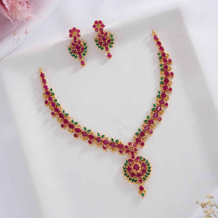 Ashikha Pakshi Short Necklace Set