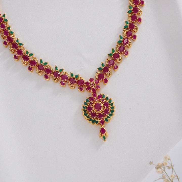 Ashikha Pakshi Short Necklace Set