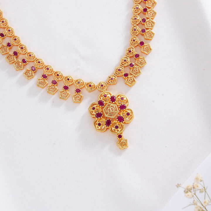 Heritha Pakshi Short Necklace Set
