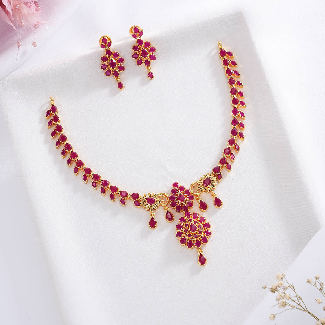 Shithikha Pakshi Short Necklace Set
