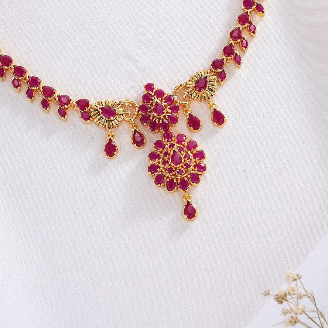 Shithikha Pakshi Short Necklace Set