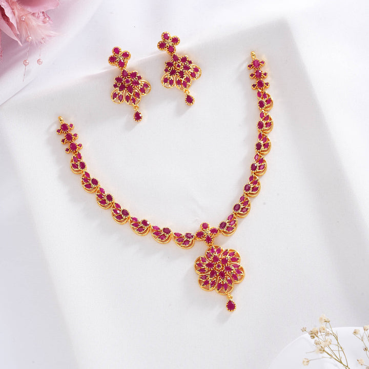 Prashikha Pakshi Short Necklace Set