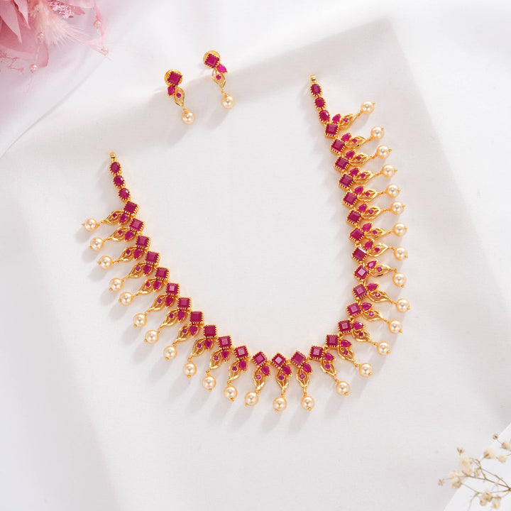 Prakisha Pakshi Short Necklace Set
