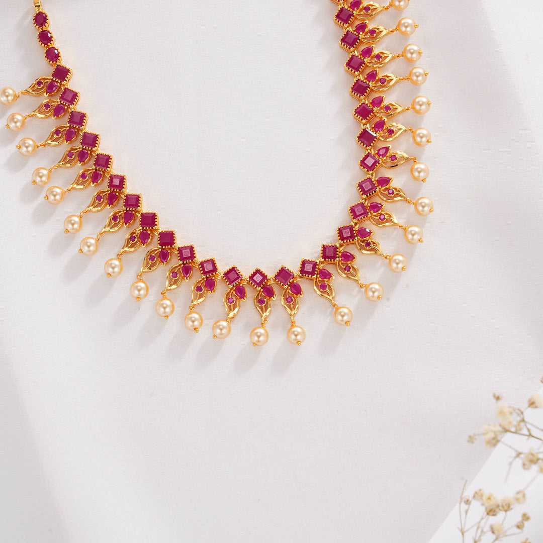 Prakisha Pakshi Short Necklace Set