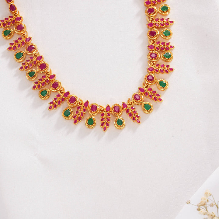 Krisha Pakshi Short Necklace Set