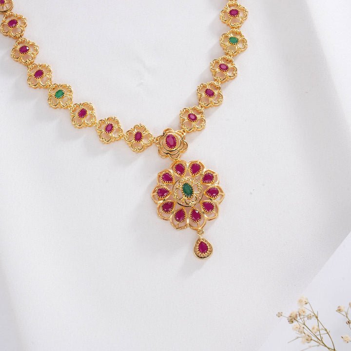 Lashitha Pakshi Short Necklace Set