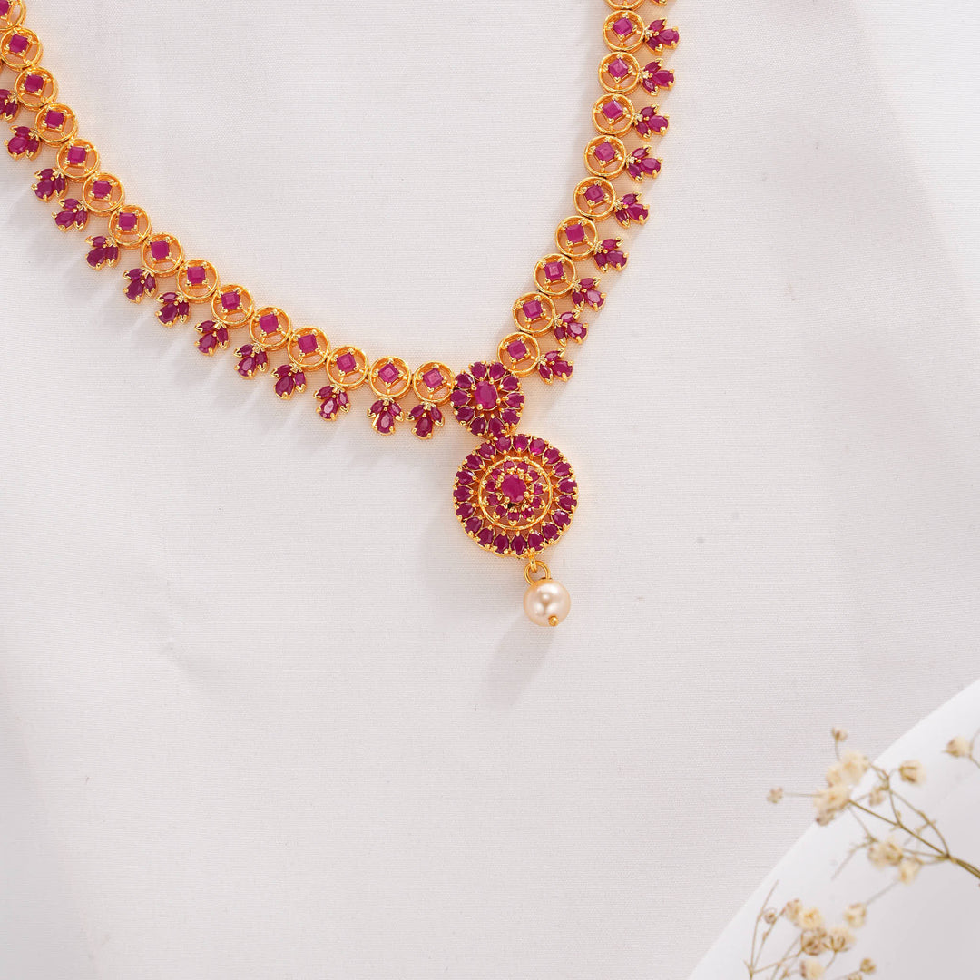 Shakshi Pakshi Short Necklace Set