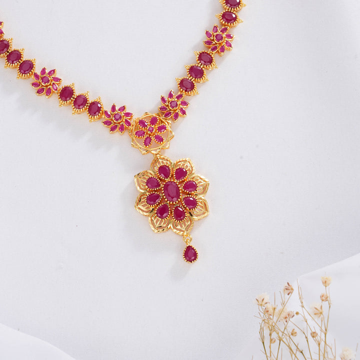Harikha Pakshi Short Necklace Set