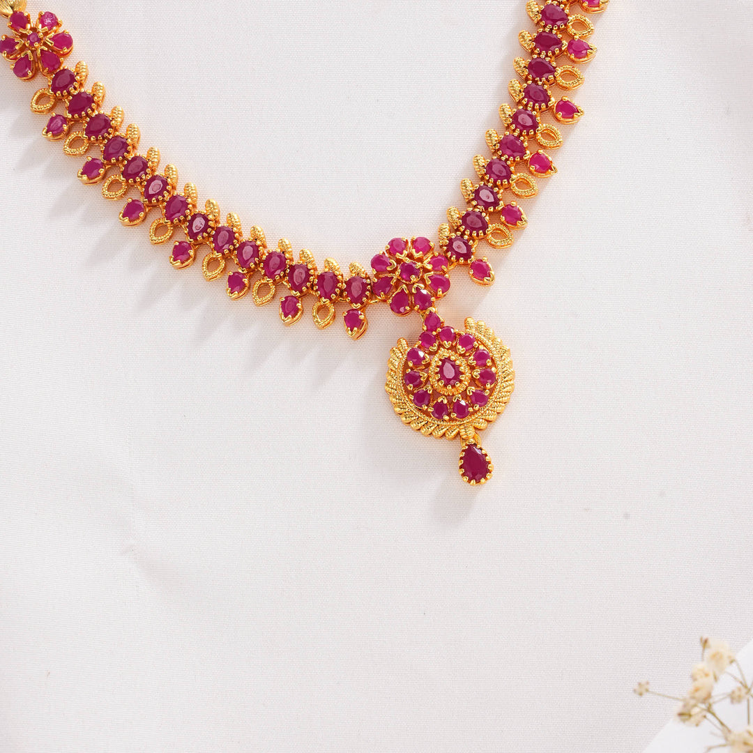 Fabulous Pakshi Short Necklace Set