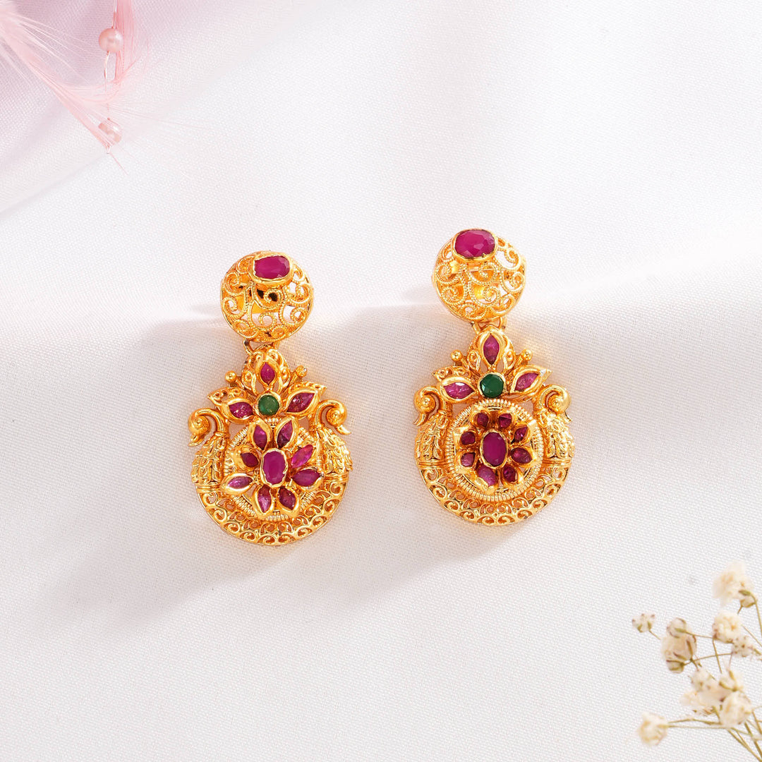 Dhishikha Pakshi Short Necklace Set