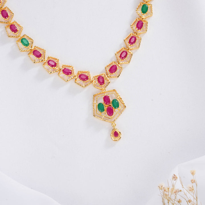 Manisha Pakshi Short Necklace Set