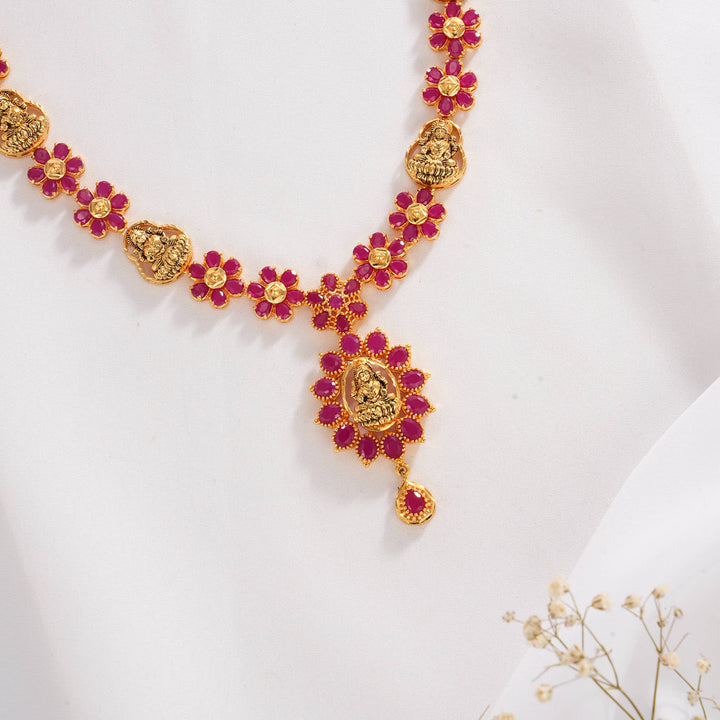 Charming Pakshi Short Necklace Set