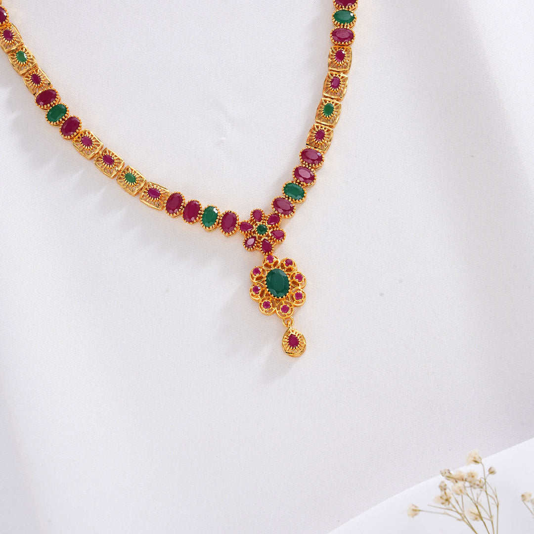 Jashikha Pakshi Short Necklace Set