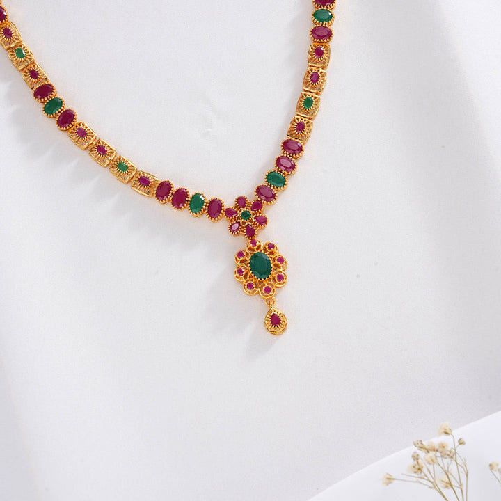 Jashikha Pakshi Short Necklace Set