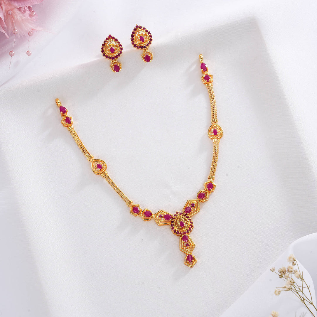 Shivya Pakshi Short Necklace Set