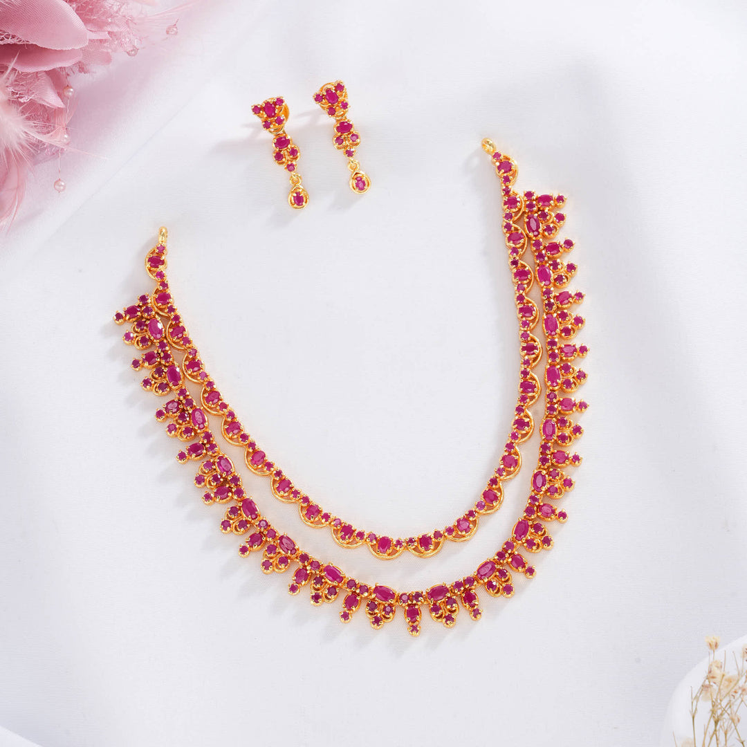 Pavithra Pakshi Short Necklace Set