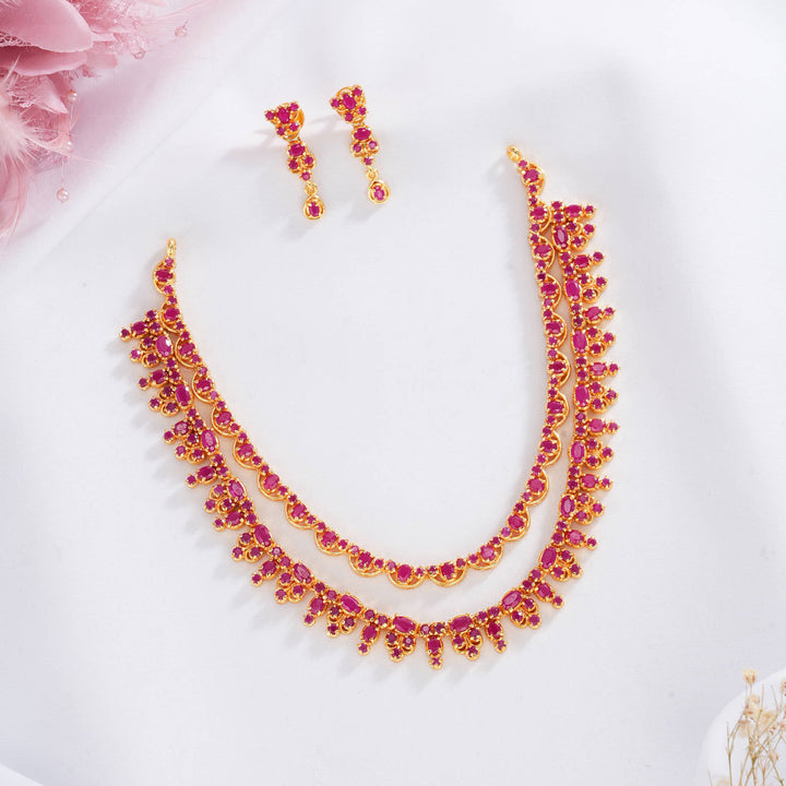 Pavithra Pakshi Short Necklace Set