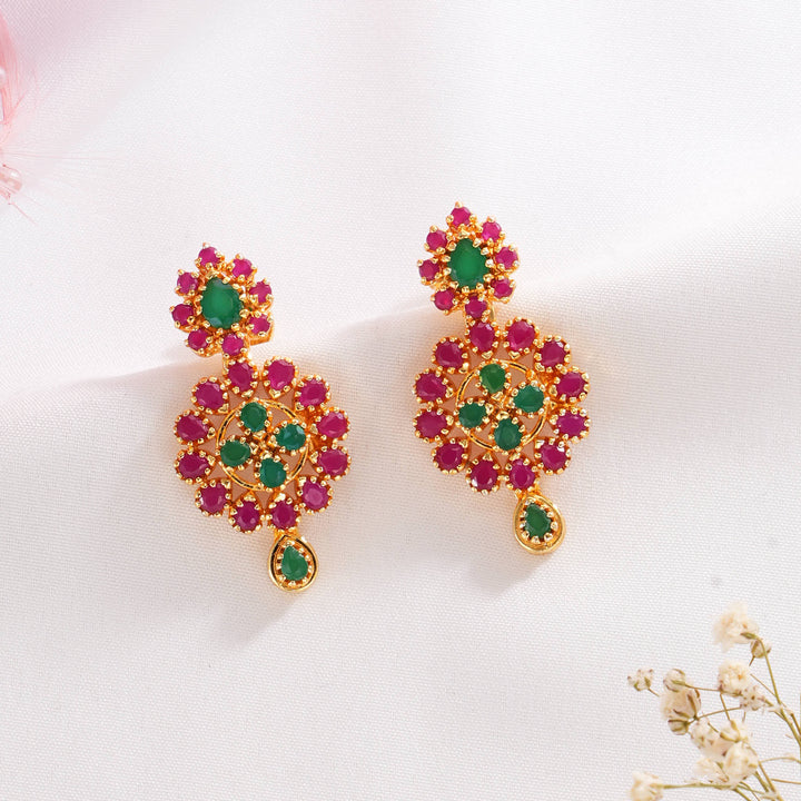 Mesmerizing Pakshi Short Necklace Set