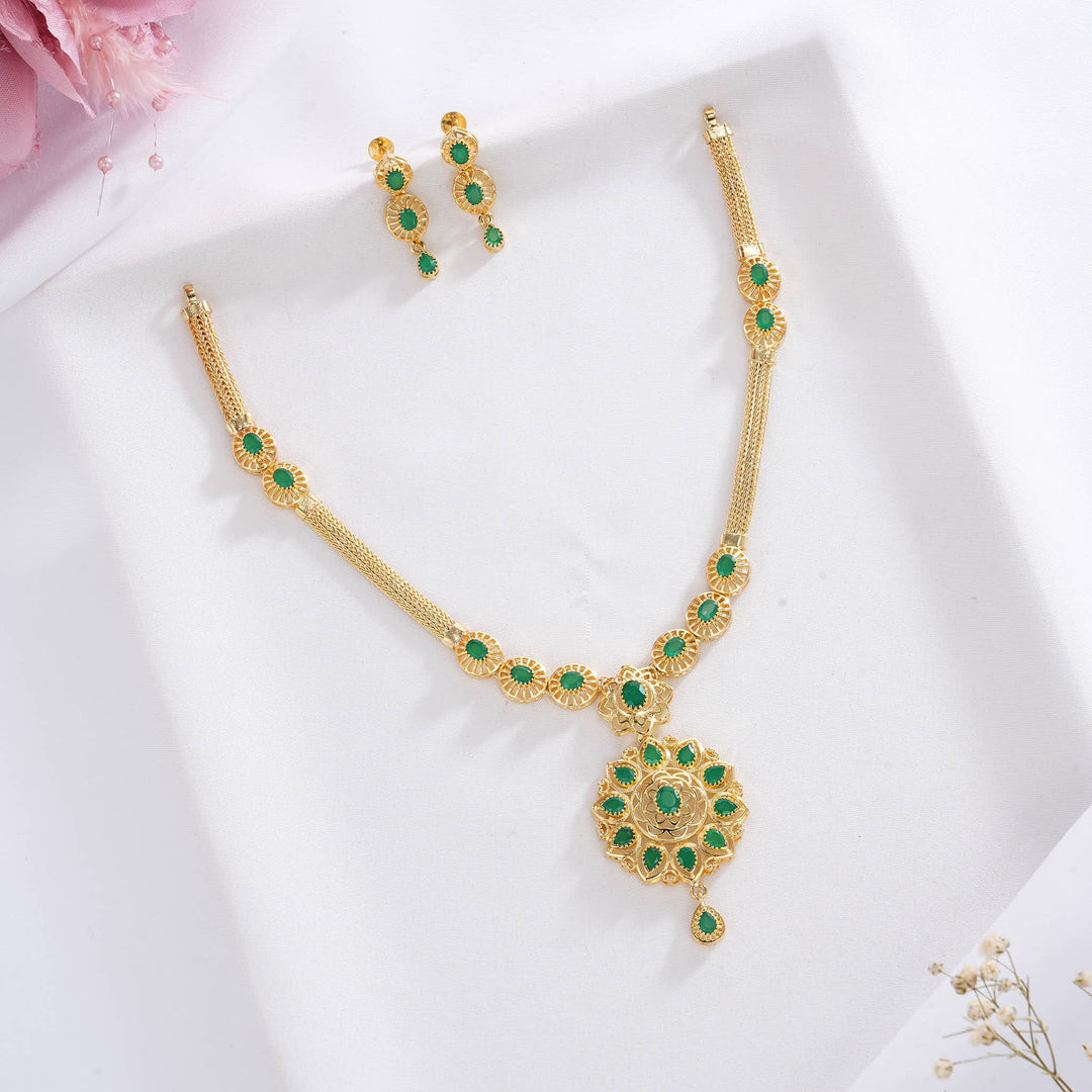 Unisha Pakshi Short Necklace Set