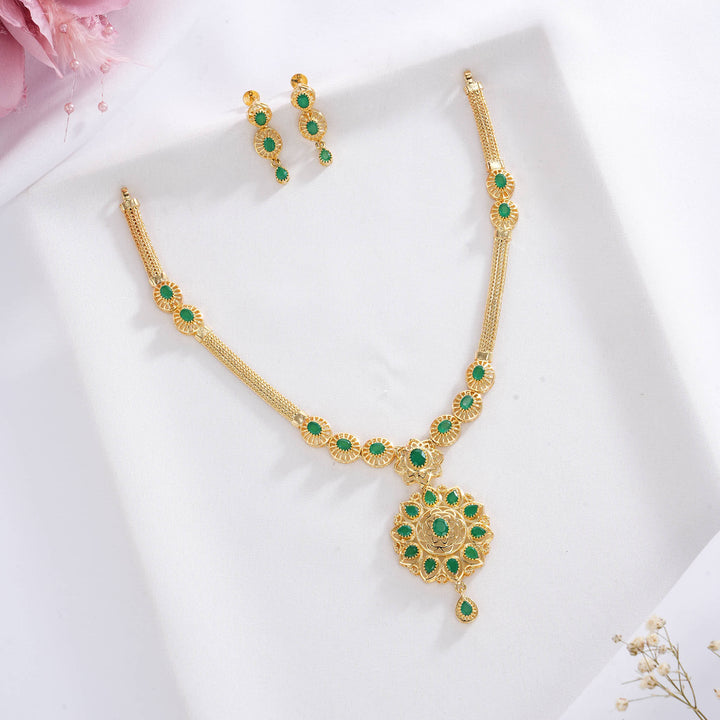 Unisha Pakshi Short Necklace Set