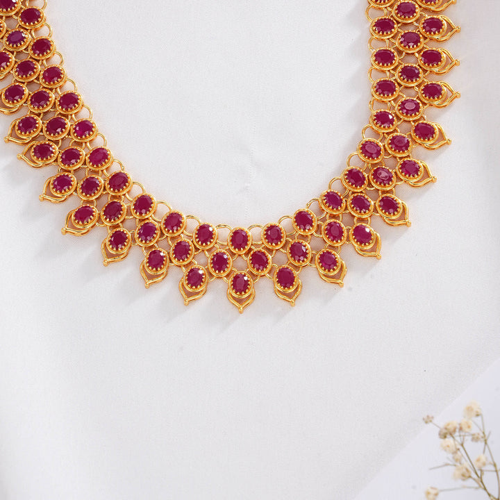 Luxurious Pakshi Short Necklace Set