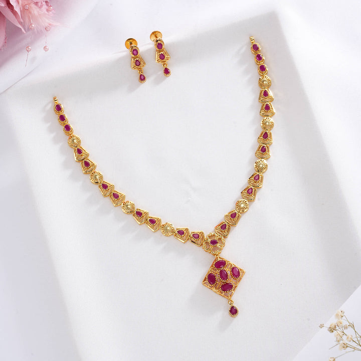 Ashikha Pakshi Short Necklace Set