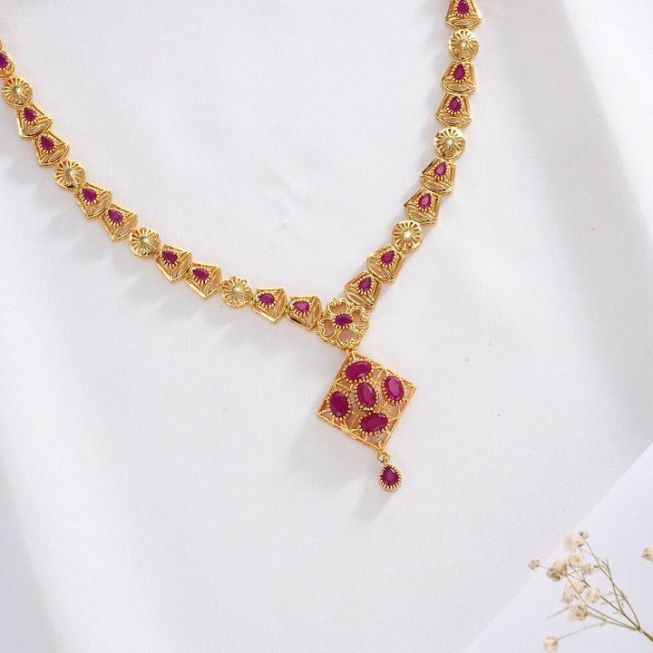 Ashikha Pakshi Short Necklace Set