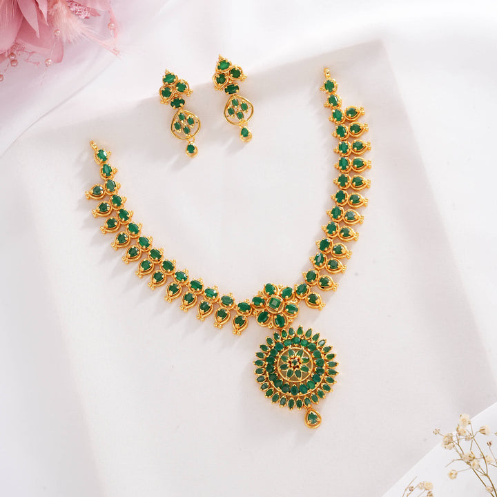 Fabulous Pakshi Short Necklace Set