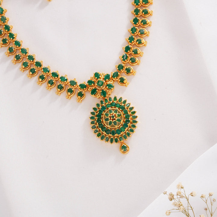 Fabulous Pakshi Short Necklace Set