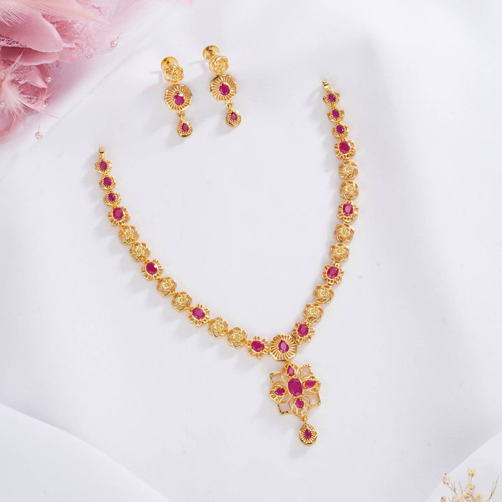 Arvinkaa Pakshi Short Necklace Set