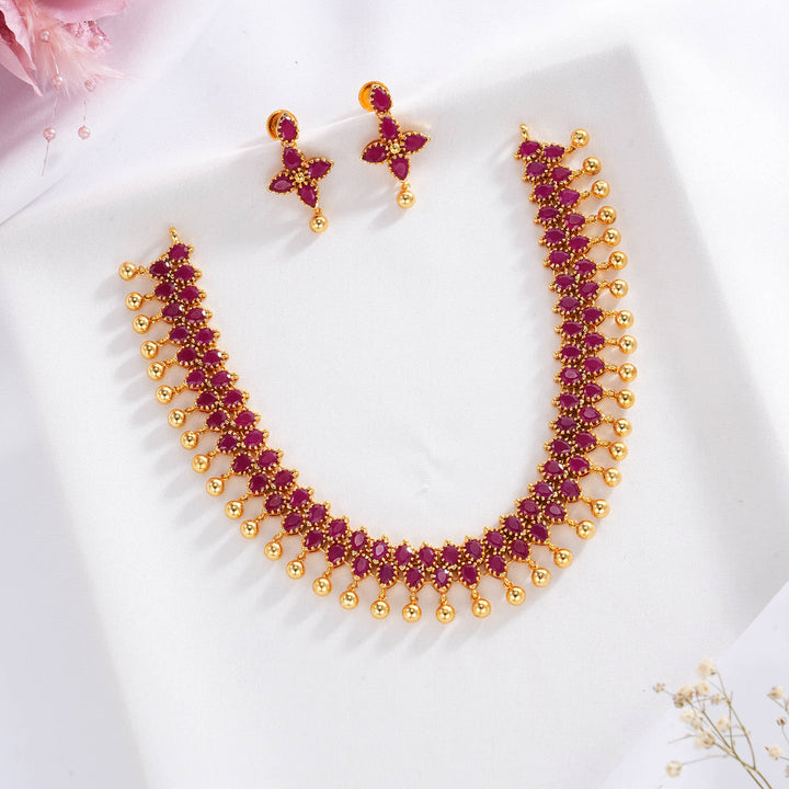 Gorgeous Pakshi Short Necklace Set