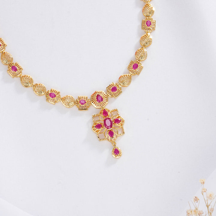Minthikaa Pakshi Short Necklace Set