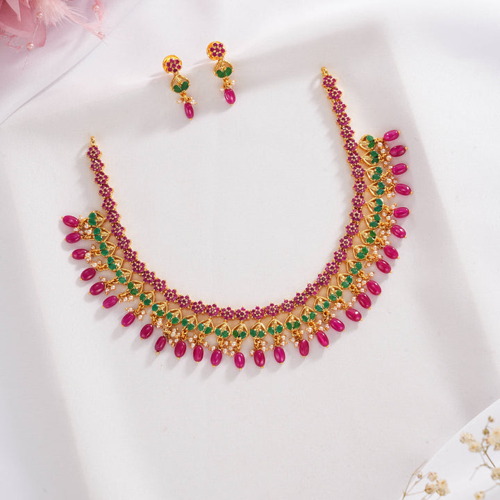 Ishitha Pakshi Short Necklace Set