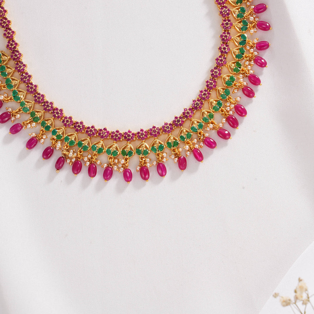 Ishitha Pakshi Short Necklace Set