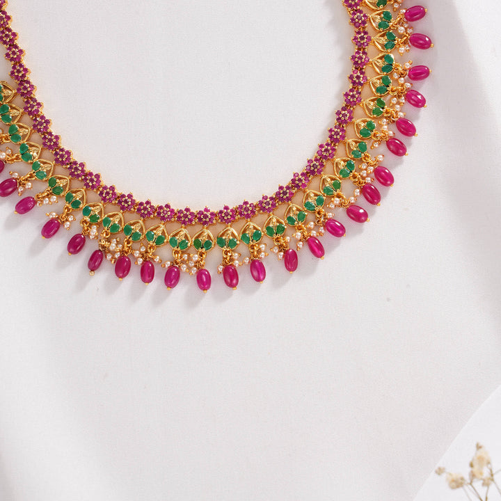 Ishitha Pakshi Short Necklace Set