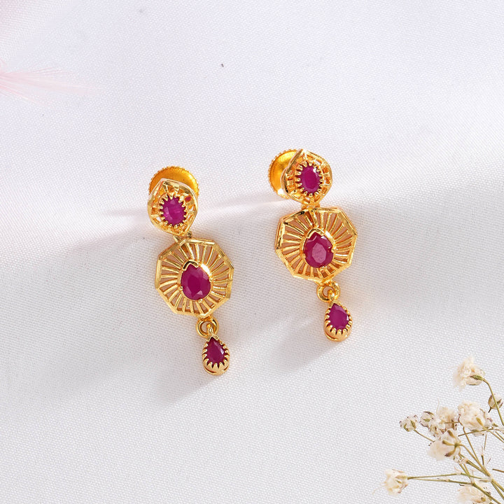 Stunning Pakshi Short Necklace Set