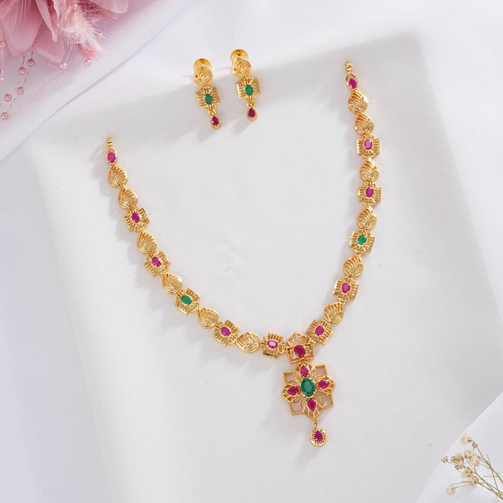 Amazing Pakshi Short Necklace Set
