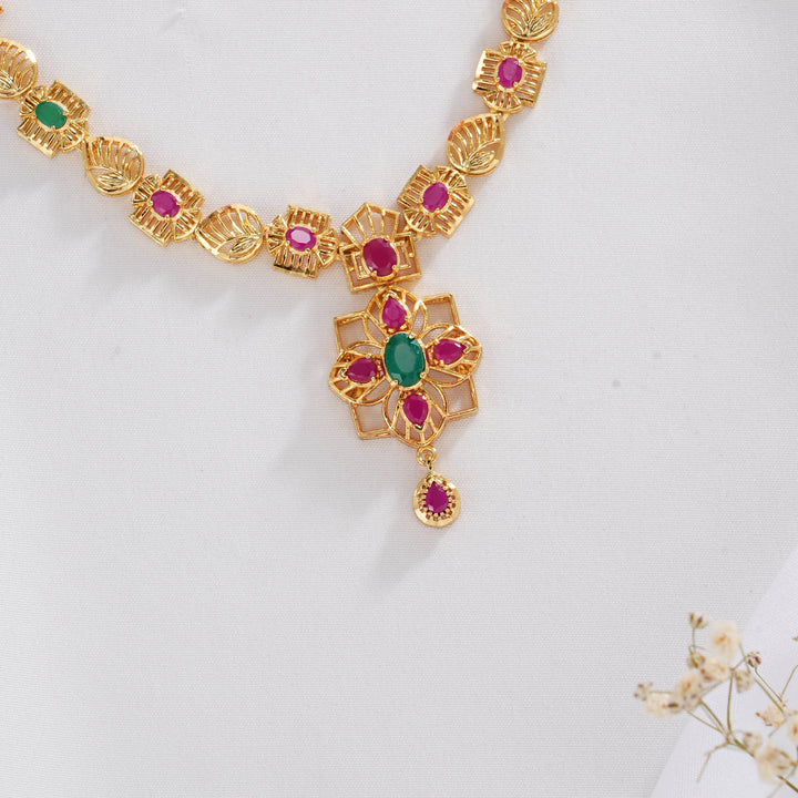Amazing Pakshi Short Necklace Set