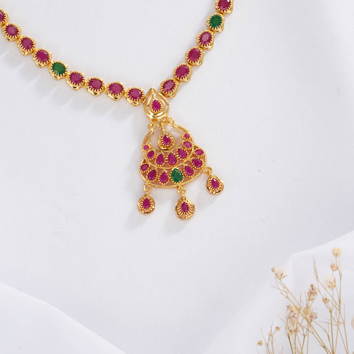 Cherishing Pakshi Short Necklace Set