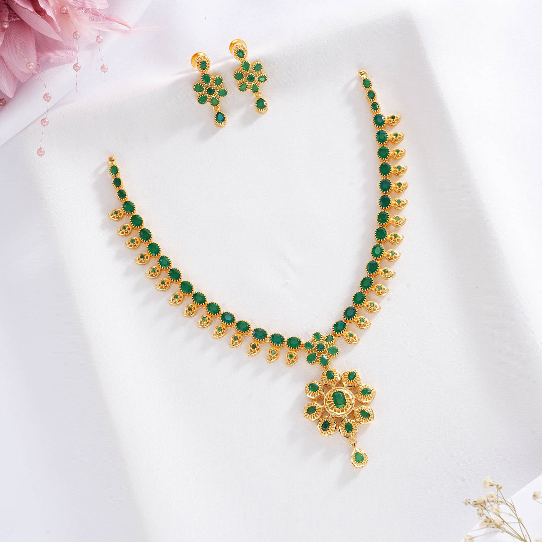 MAhita Pakshi Short Necklace Set